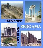 Bergama Pergamum Acropolis Asclepion Kizil Avlu (Red Basilica) Archeology Museum Temple of Dionysus Altar of Zeus Temple of Trajan Greek Theatre