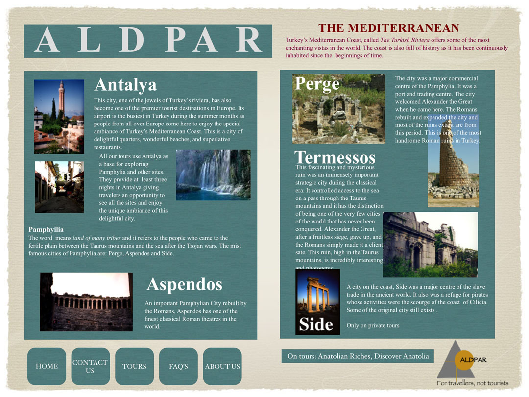 Antalya, Aspendos, Termessos, Perge